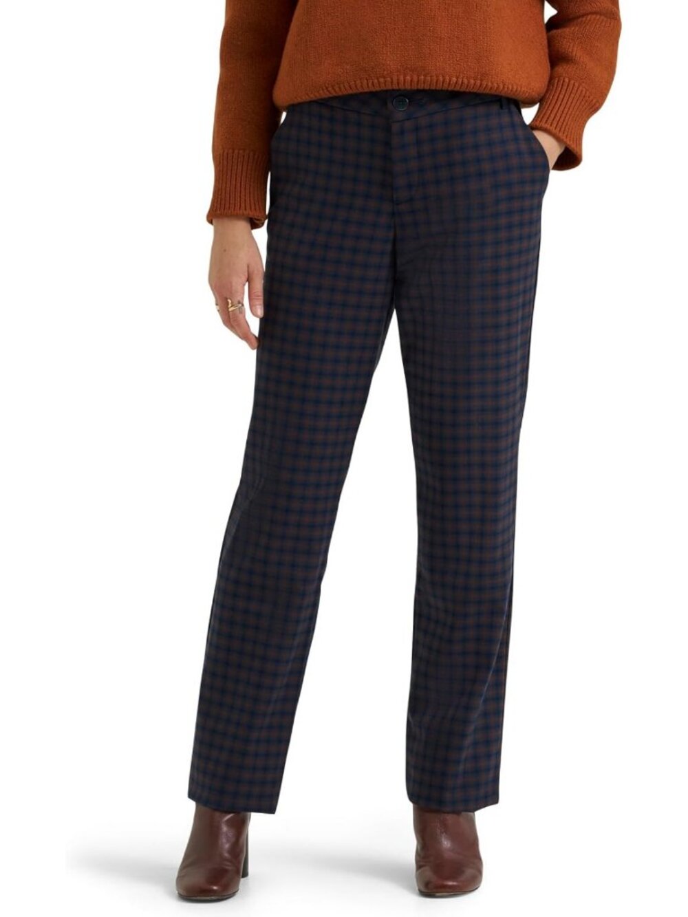 Lee Women's Wrinkle Free Relaxed Fit Straight Leg Pant